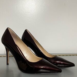Burgundy Leather Heels